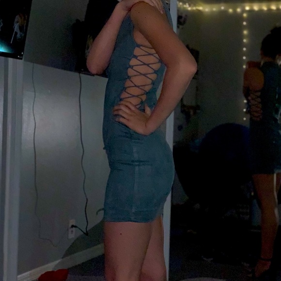 Windsor teal cocktail dress - Picture 5 of 7